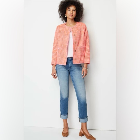 J. Jill Dahlia Tweed Jacket Blazer Size XS - Picture 3 of 12